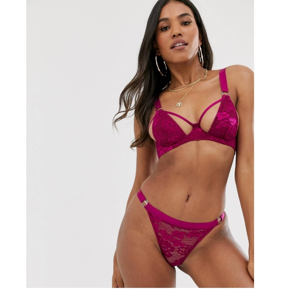 Asos design hattie bra and thong set